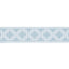 Schumacher Squared Away Trellis Tape Sky Trim
