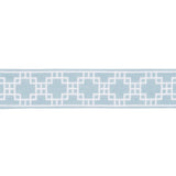 Schumacher Squared Away Trellis Tape Sky Trim