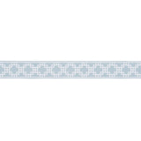 Schumacher Squared Away Trellis Tape Sky Trim