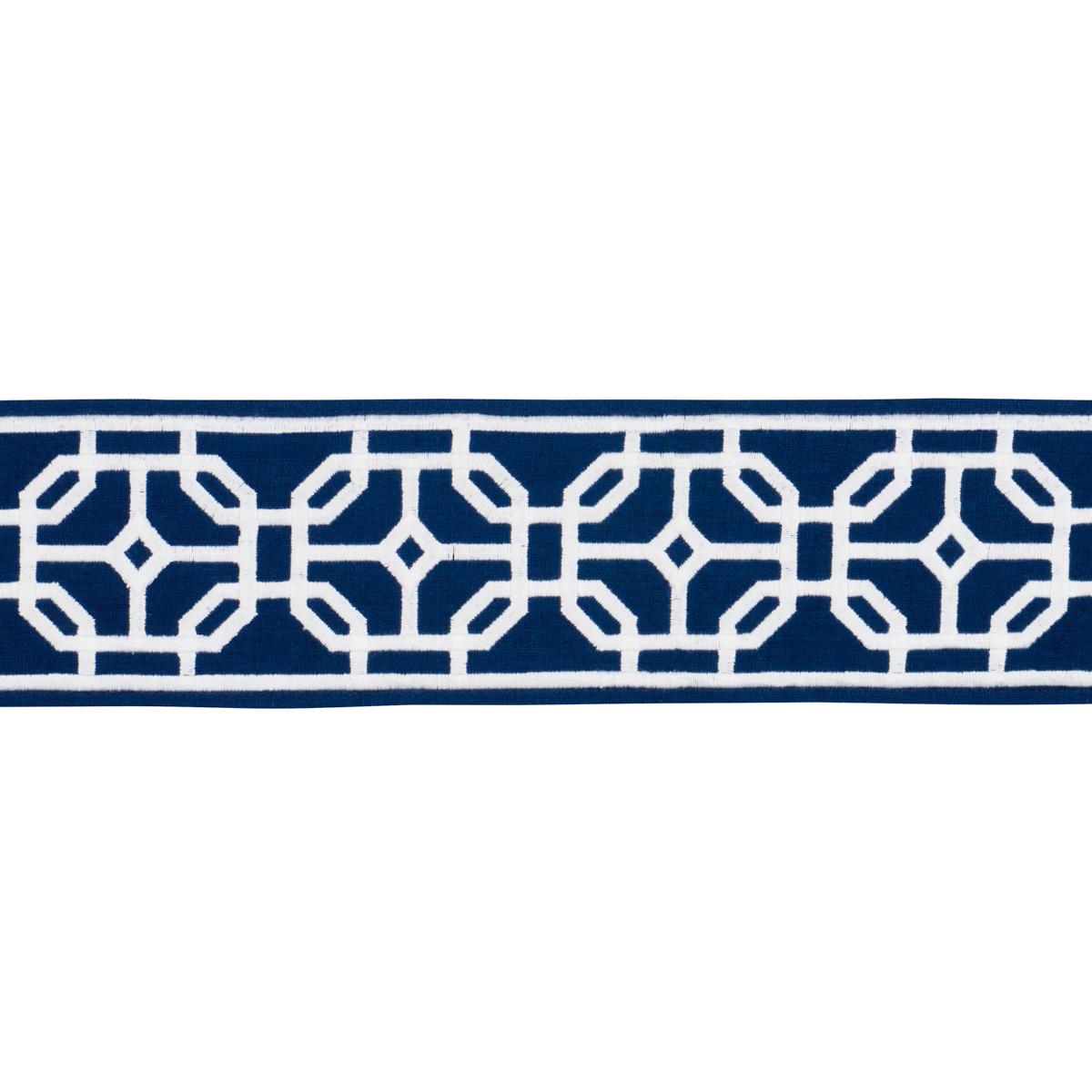 Schumacher Navy Gazebo Trellis Tape