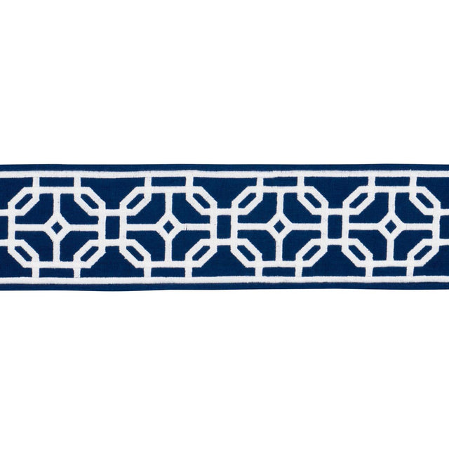 Schumacher Navy Gazebo Trellis Tape