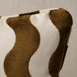 Schumacher Chocolate 24" x 12" The Wave Pillow
