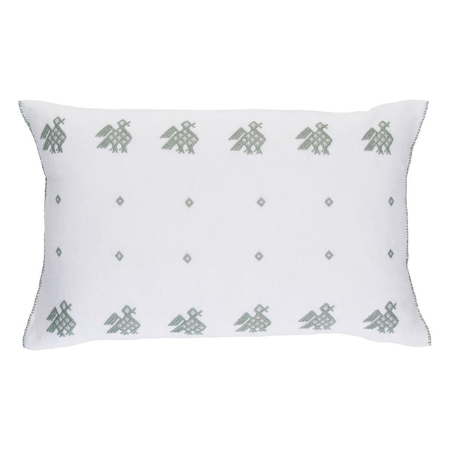 Schumacher Olive 20" x 12" Tzotzil Lumbar Pillow
