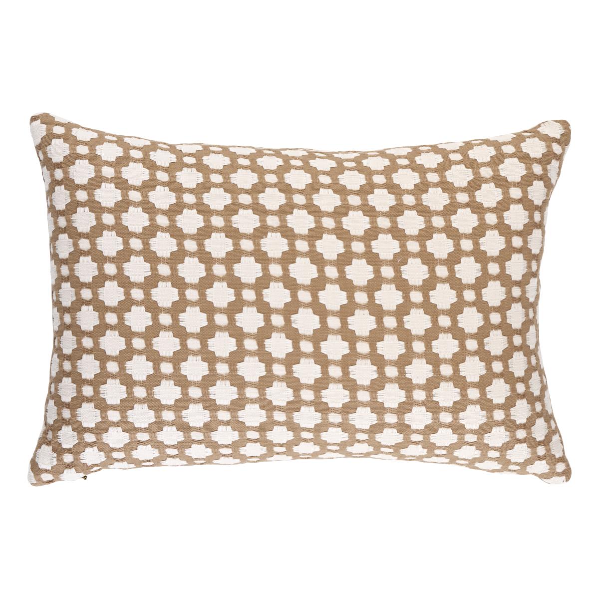Schumacher Biscuit/Ivory 18" x 12" Betwixt Pillow