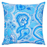 Schumacher Horizon Blue 20" x 20" Morning Sunrise I/O Pillow