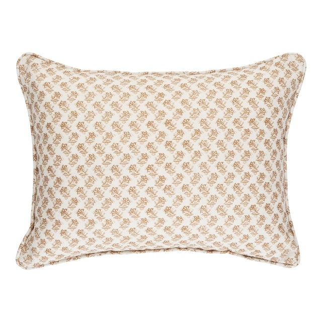 Schumacher Oleander I/O Neutral 16" x 12" Pillow