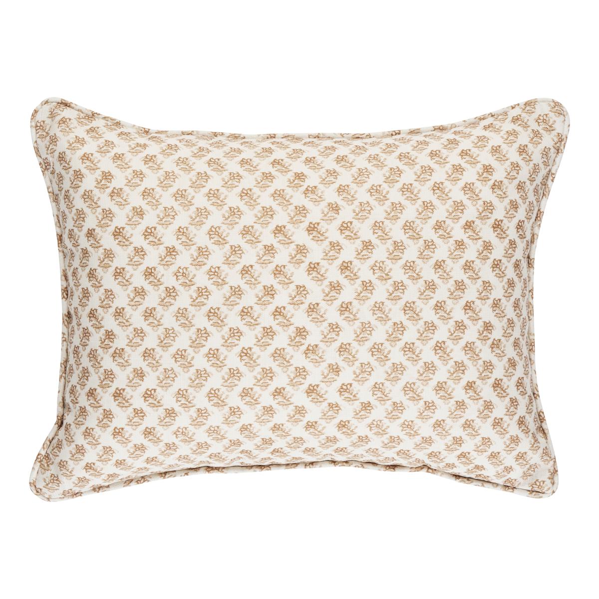 Schumacher Oleander I/O Neutral 16" x 12" Pillow