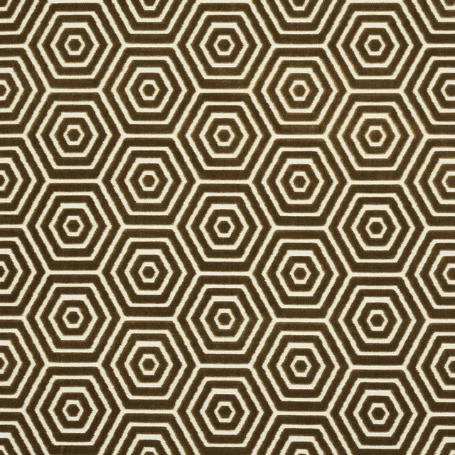 Schumacher Bees Knees Cut Velvet Gold Fabric