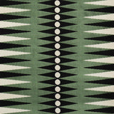 Schumacher Backgammon Cut Velvet Green Fabric