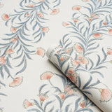 Schumacher Tasmanian Mimosa Pink & Grey Wallpaper