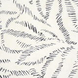 Schumacher Leaf Bloom Charcoal Wallpaper