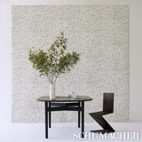 Schumacher Leaf Bloom Charcoal Wallpaper