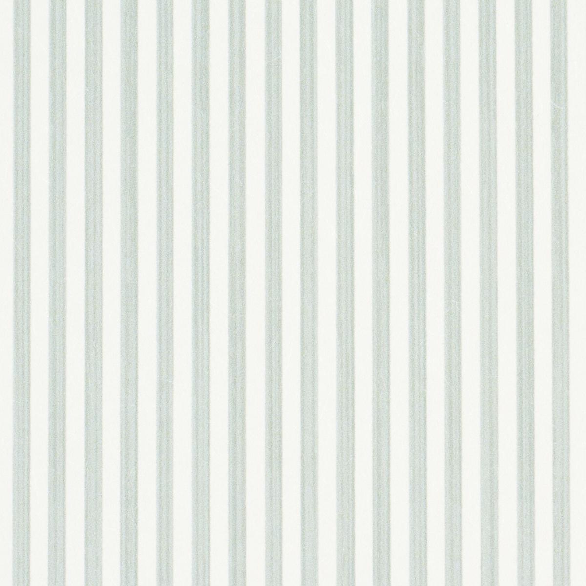 Schumacher Edwin Stripe Narrow Eucalyptus Wallpaper