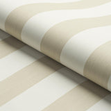 Schumacher Edwin Stripe Wide Straw Wallpaper