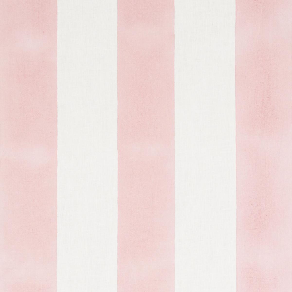 Schumacher Wide Hand Block Stripe Pink Fabric