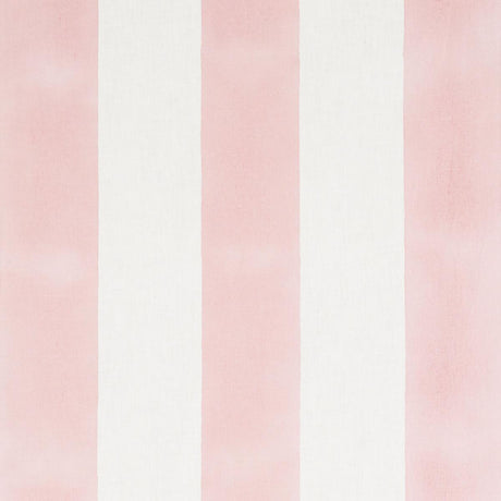 Schumacher Wide Hand Block Stripe Pink Fabric