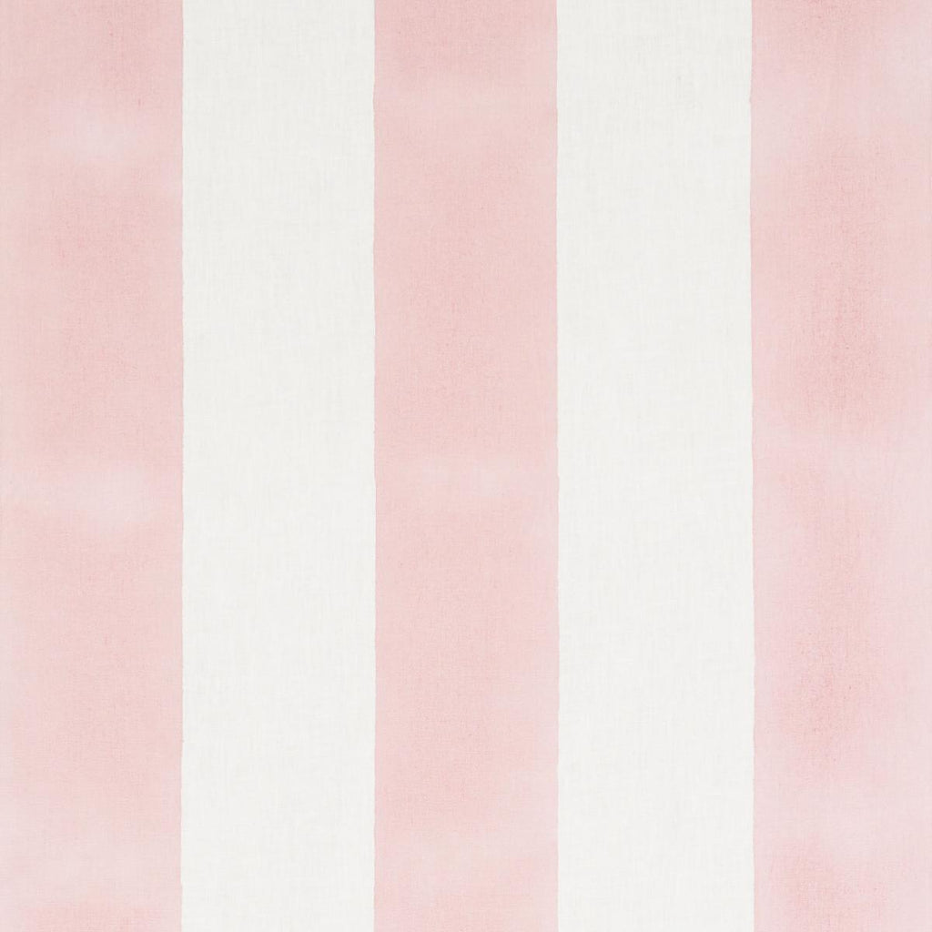 Schumacher Wide Hand Block Stripe Pink Fabric