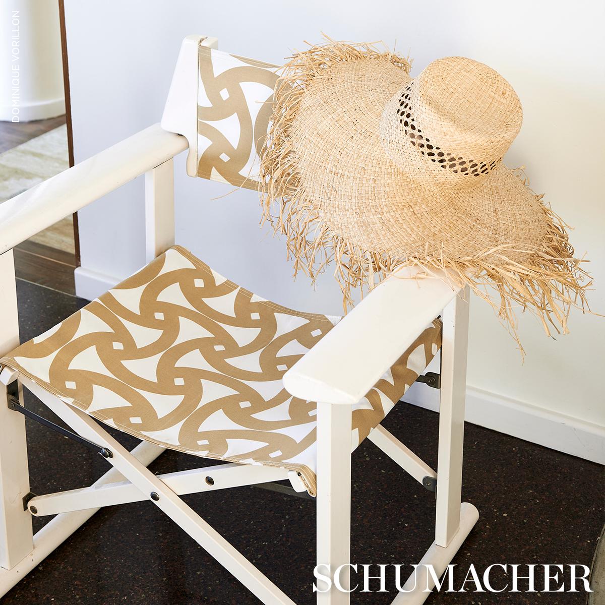 Schumacher Santorini Print Indoor/Outdoor Desert Fabric