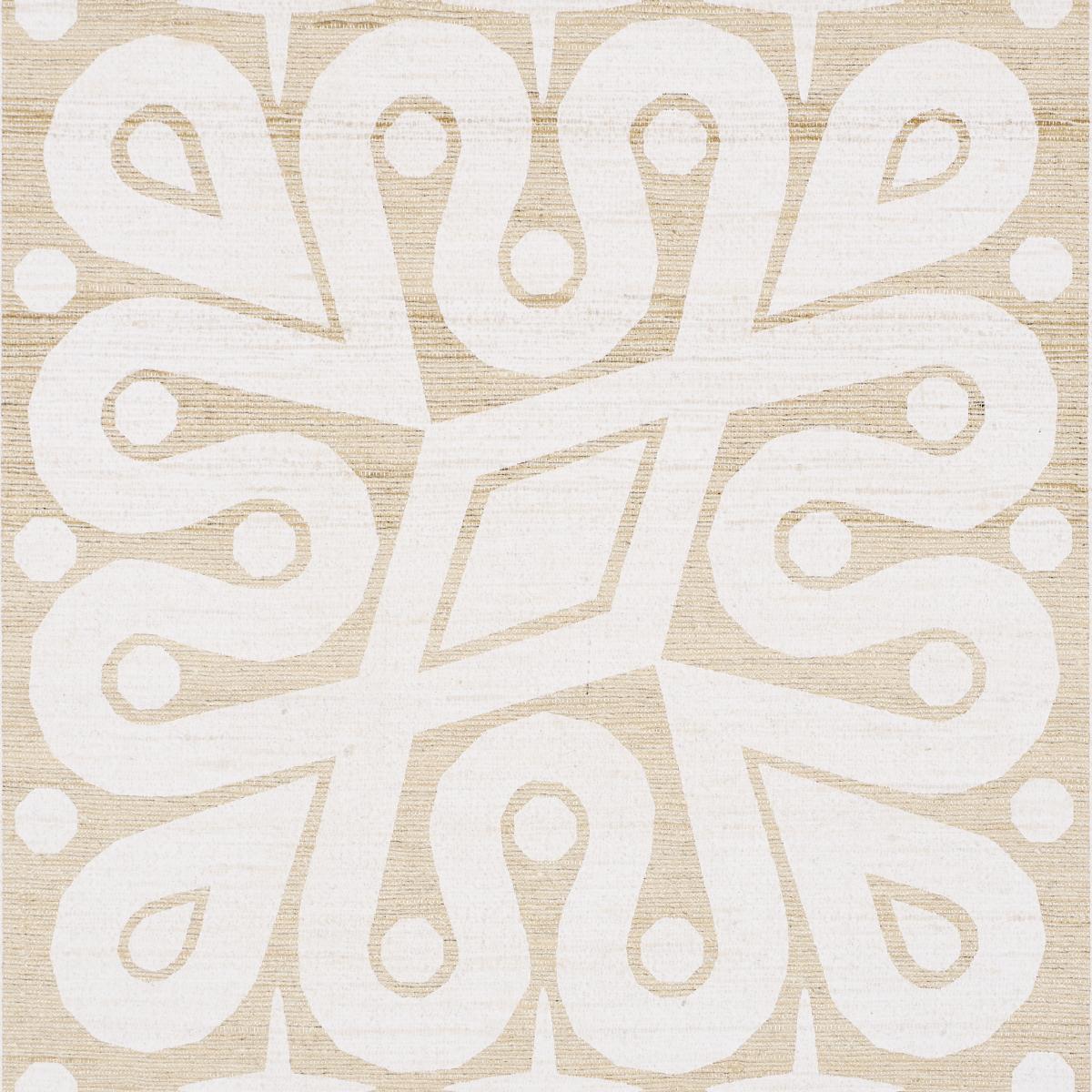 Schumacher Borneo Silk White Fabric