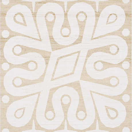 Schumacher Borneo Silk White Fabric