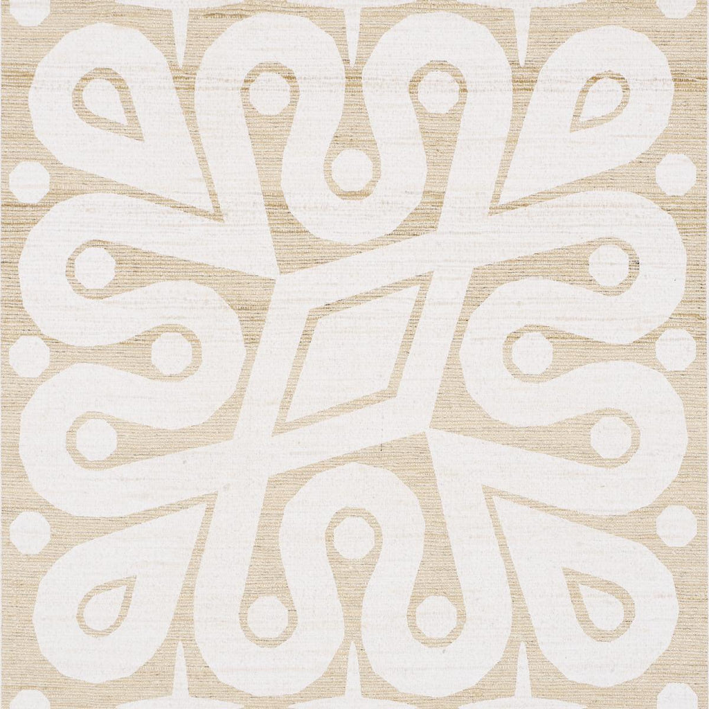 Schumacher Borneo Silk White Fabric