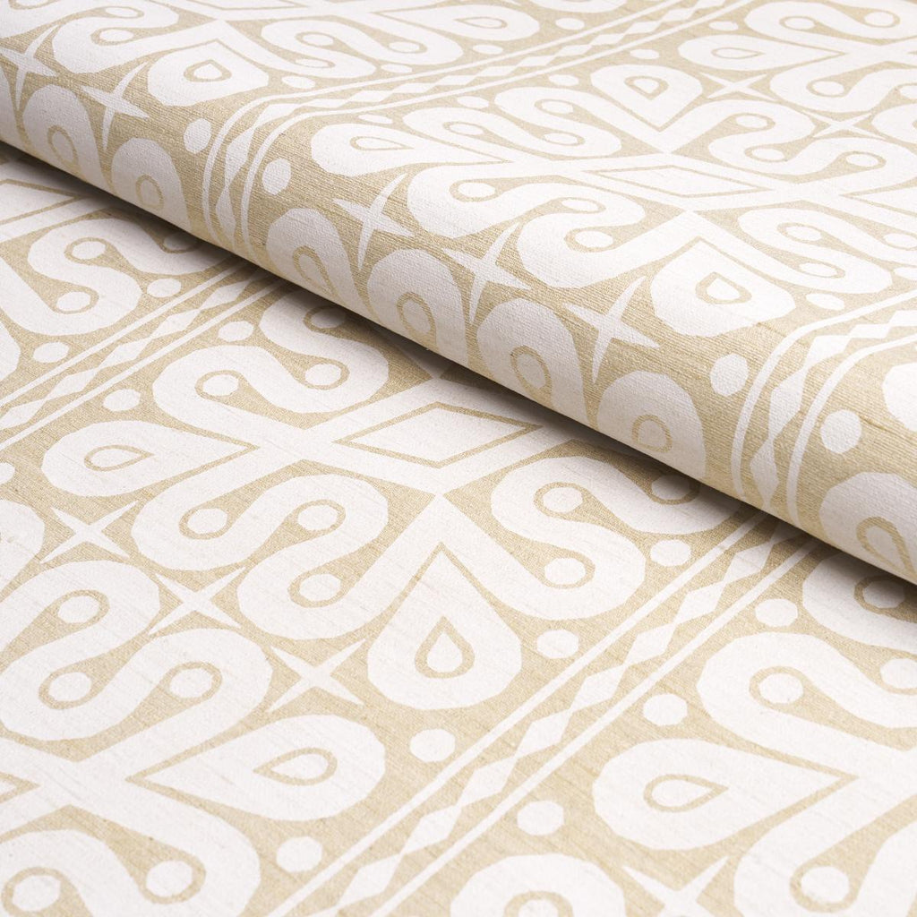 Schumacher Borneo Silk White Fabric