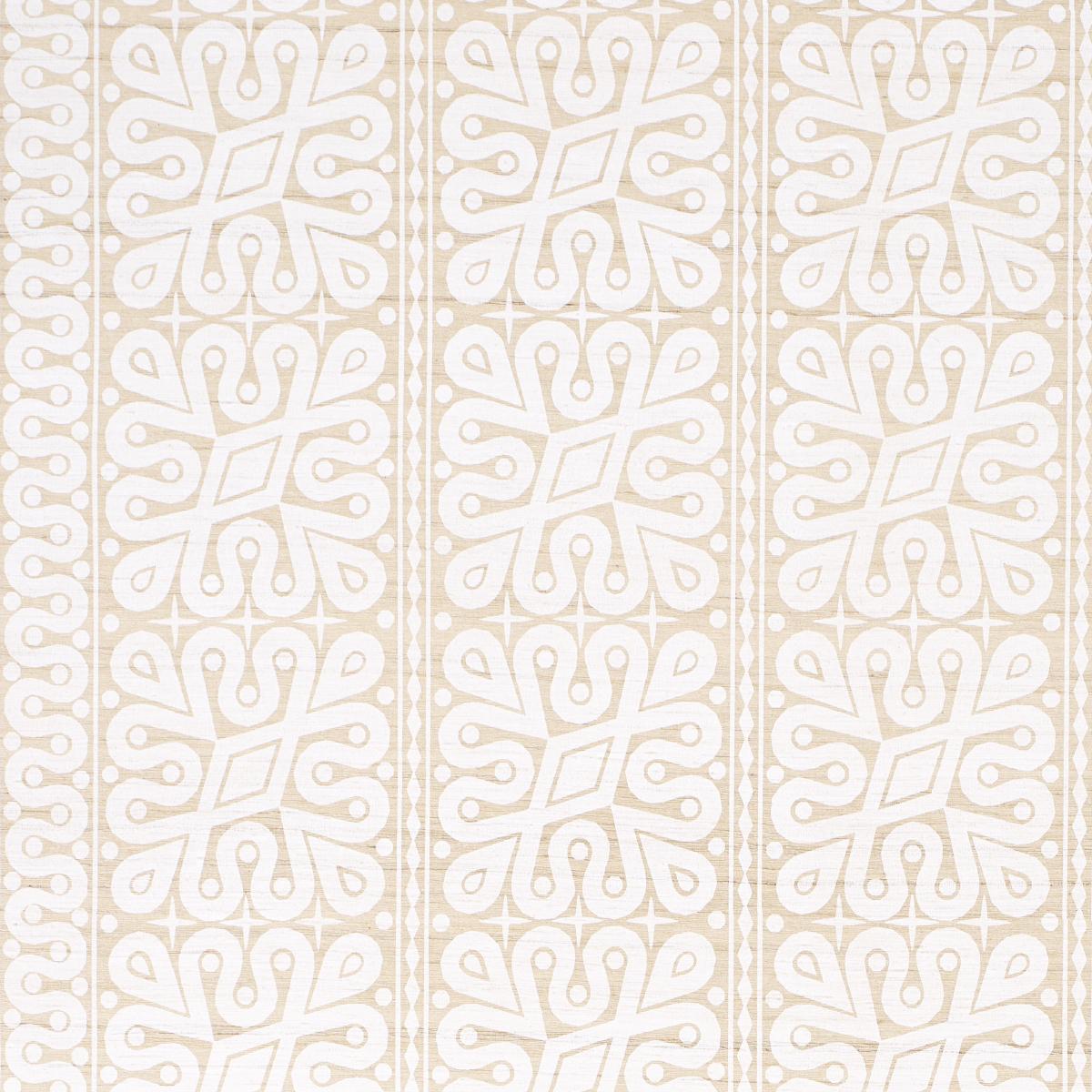 Schumacher Borneo Silk White Fabric