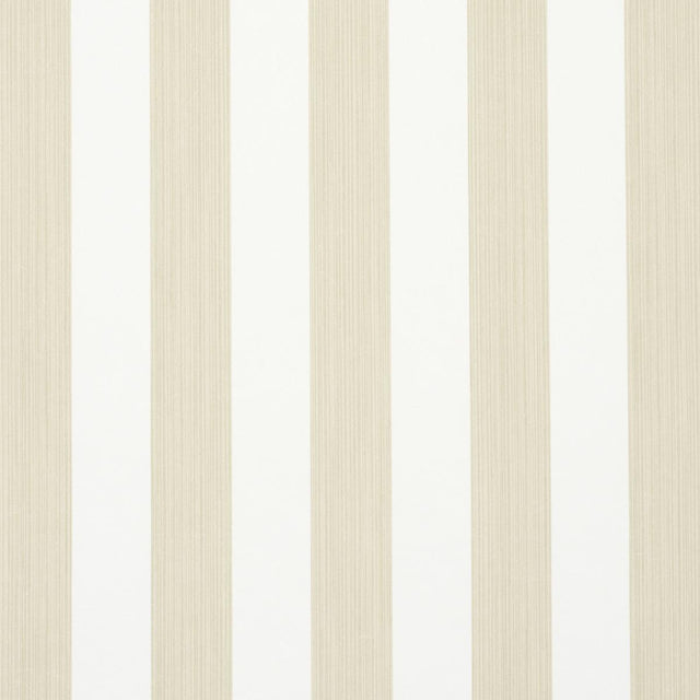 Schumacher Edwin Stripe Medium Straw Wallpaper