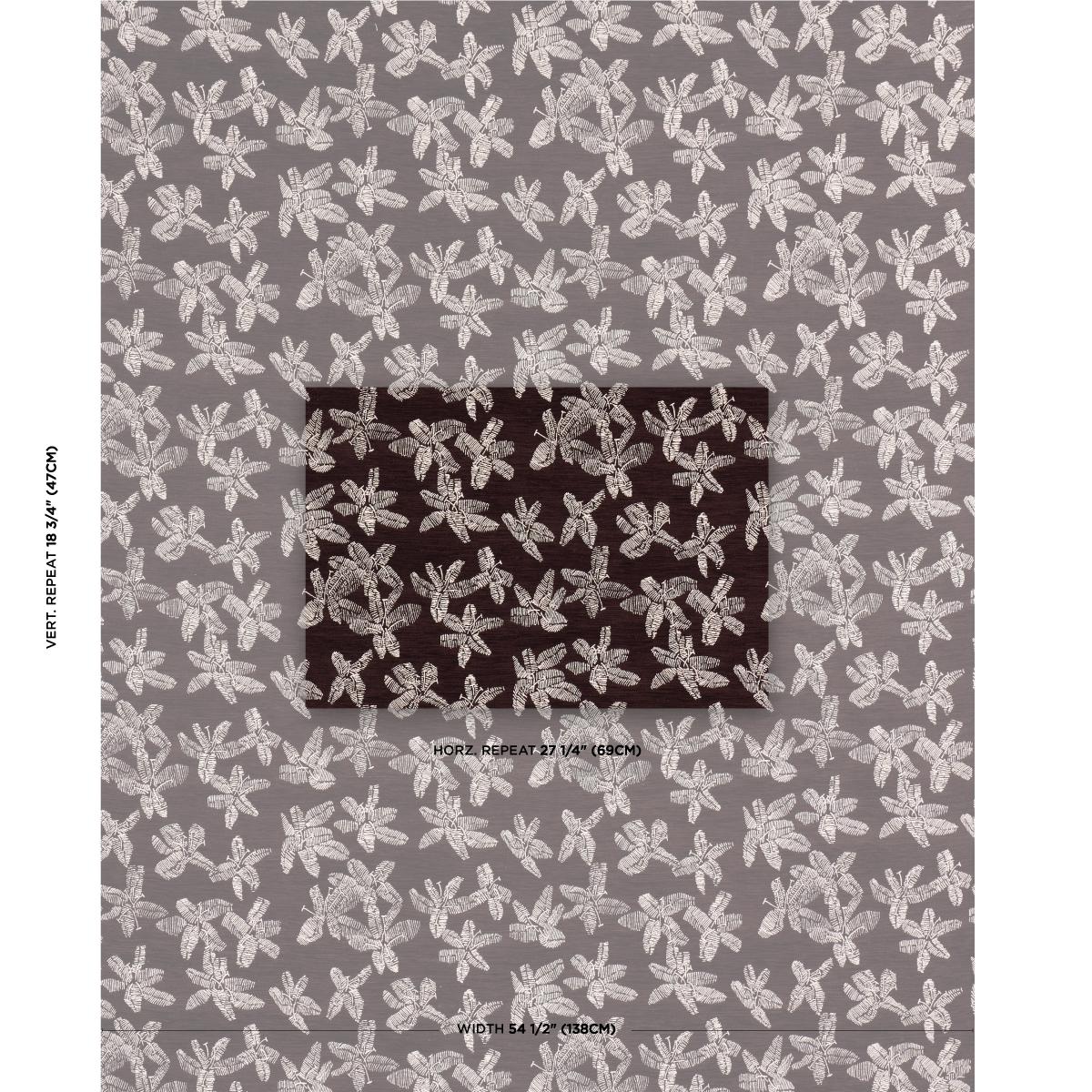 Schumacher Hibiscus Plum Fabric