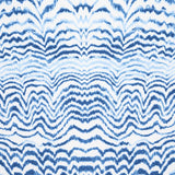 Schumacher Ink Wave Print Indoor/Outdoor Indigo Fabric