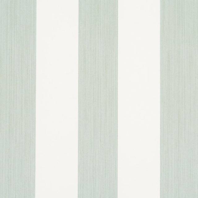 Schumacher Edwin Stripe Wide Eucalyptus Wallpaper