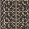 Schumacher Borneo Grasscloth Black Wallpaper