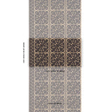 Schumacher Borneo Grasscloth Black Wallpaper