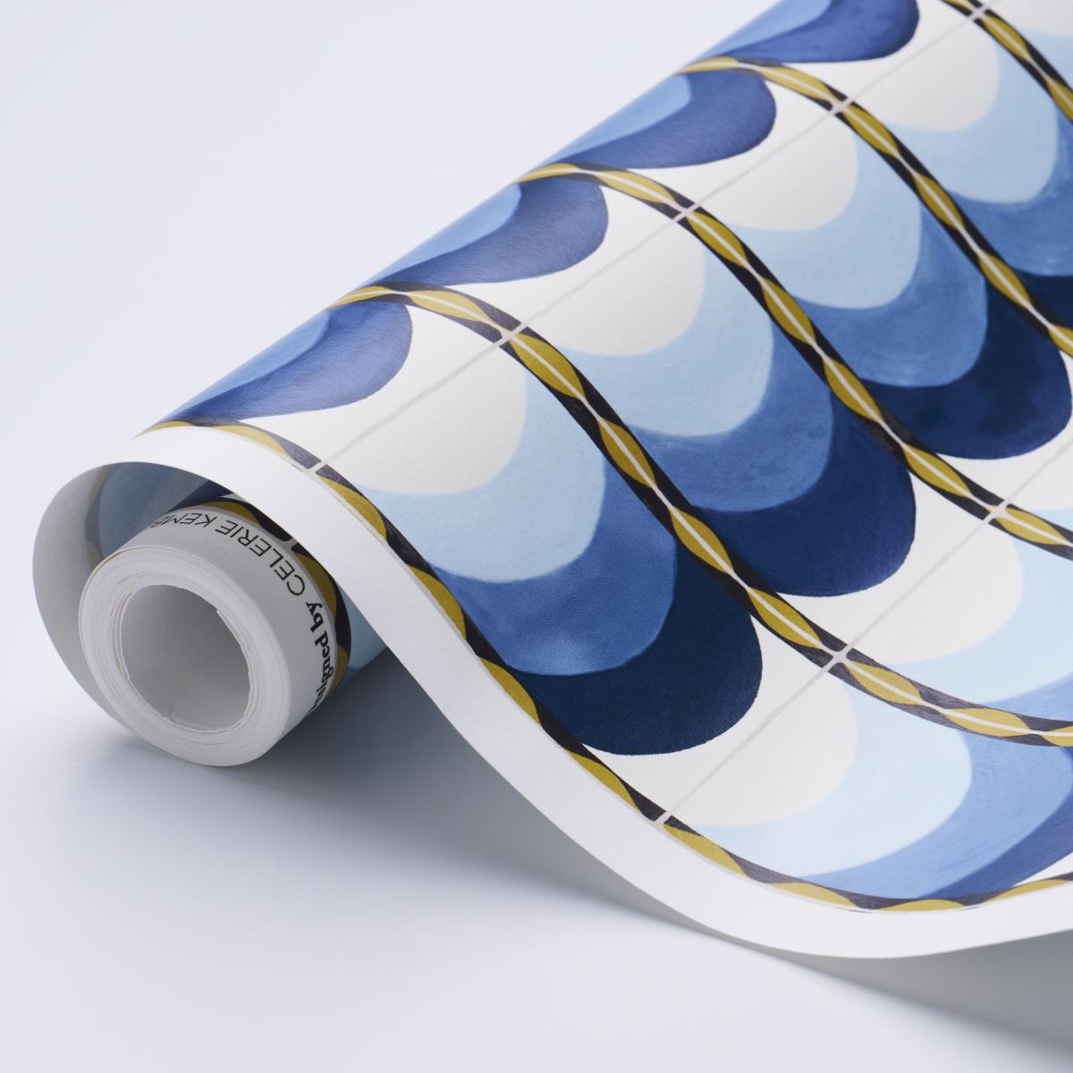 Schumacher Sintra Blue Wallpaper