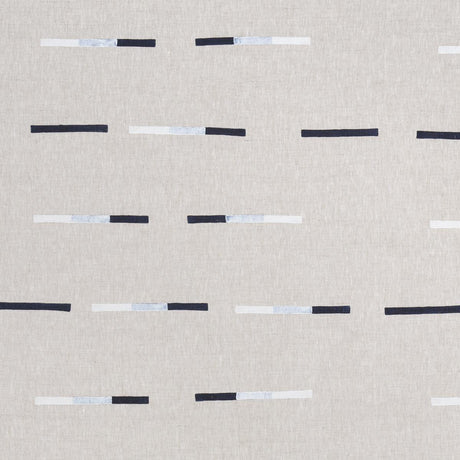 Schumacher Overlapping Dashes Navy Fabric