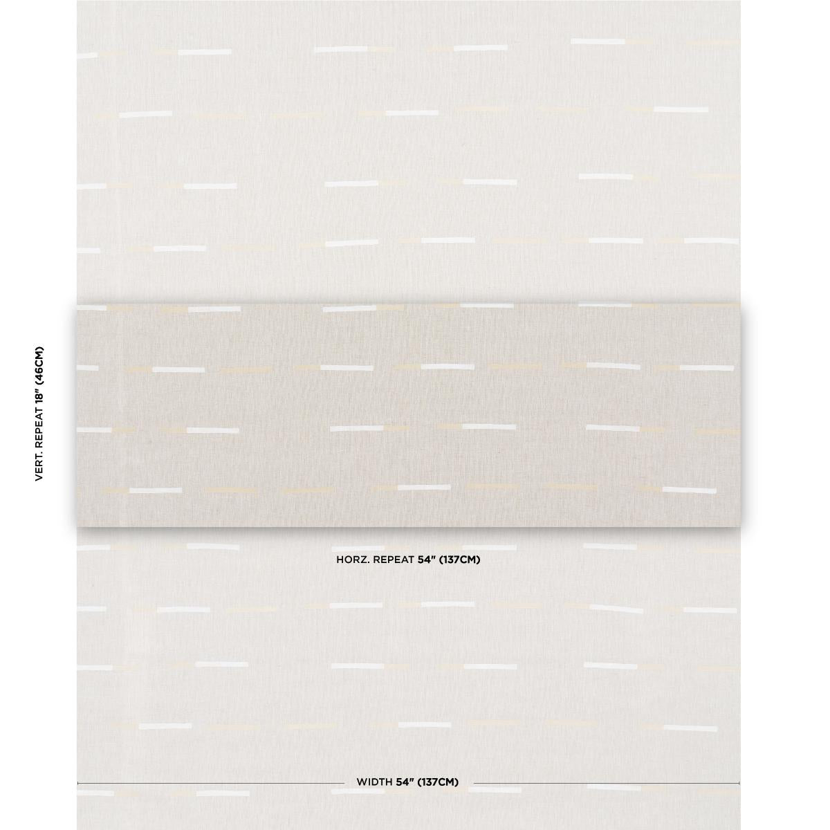 Schumacher Overlapping Dashes Buff Fabric