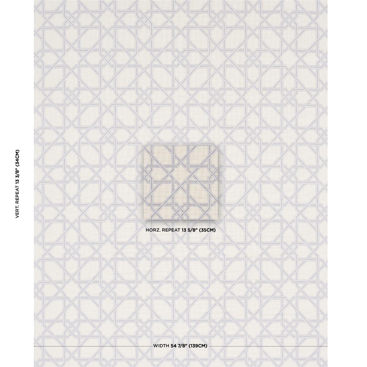 Schumacher Le Maroc Pingl Dove Fabric