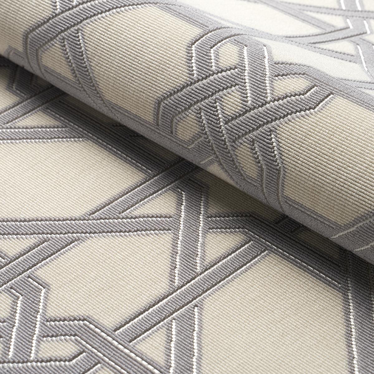 Schumacher Le Maroc Pingl Dove Fabric