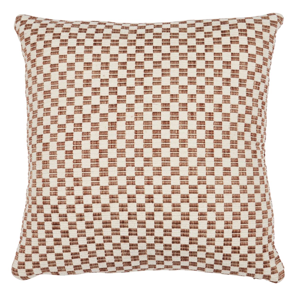 Schumacher Brown 18" x 18" Elkhart Pillow