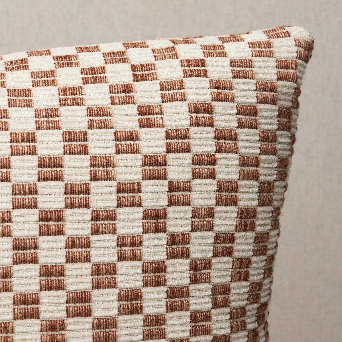 Schumacher Brown 18" x 18" Elkhart Pillow