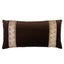 Schumacher Espresso 24" x 12" Delphi Beaded Tape Pillow