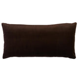Schumacher Espresso 24" x 12" Delphi Beaded Tape Pillow