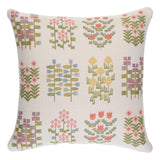 Schumacher Multi On Ivory 18" x 18" Annika Floral Tapestry Pillow