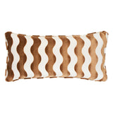 Schumacher Camel 24" x 12" The Wave Pillow