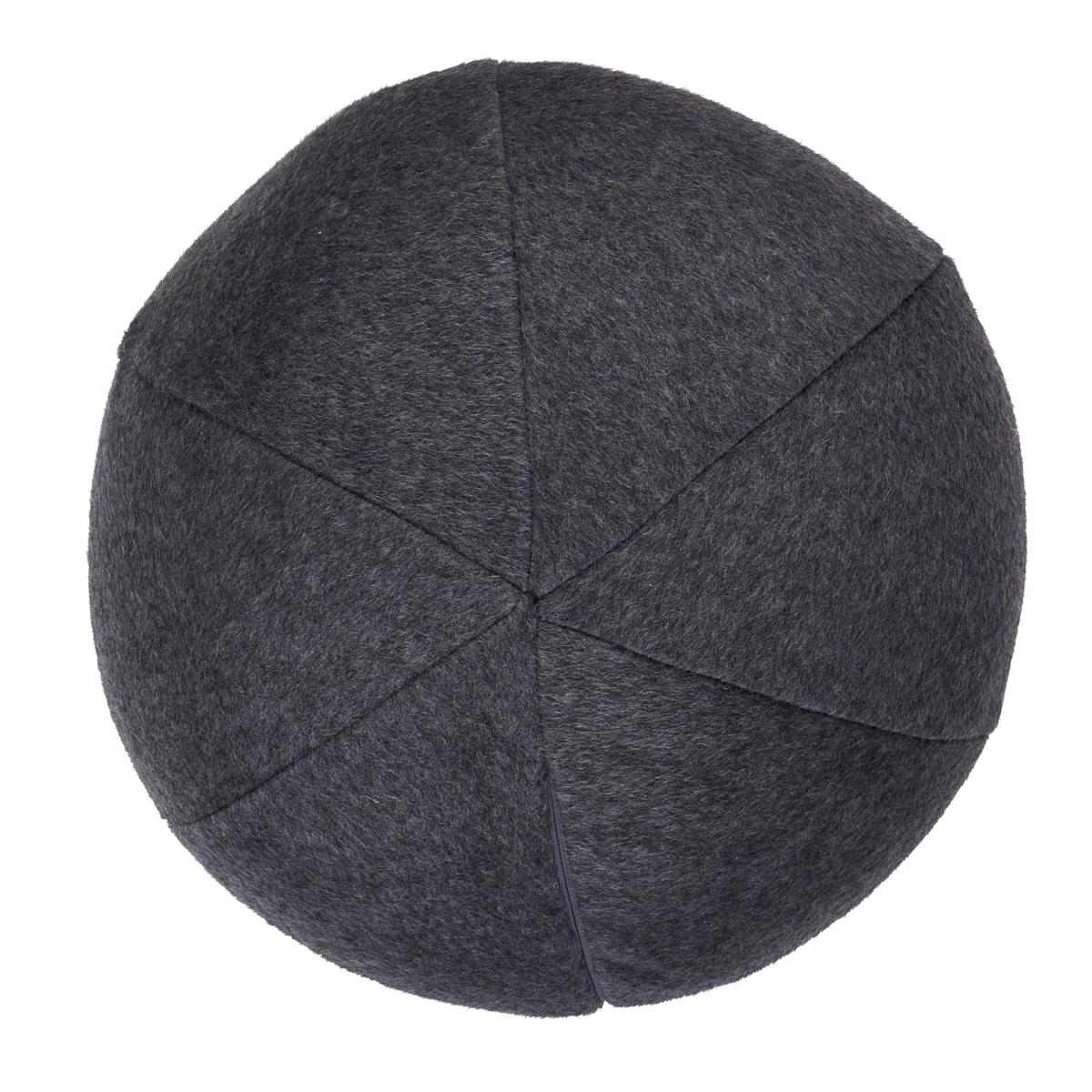 Schumacher Smoke 12" x 12" Dixon Mohair Sphere Pillow