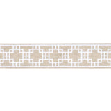 Schumacher Squared Away Trellis Tape Natural Trim