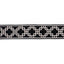 Schumacher Squared Away Trellis Tape Black Trim