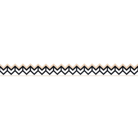 Schumacher Sparren Embroidered Tape Black Trim