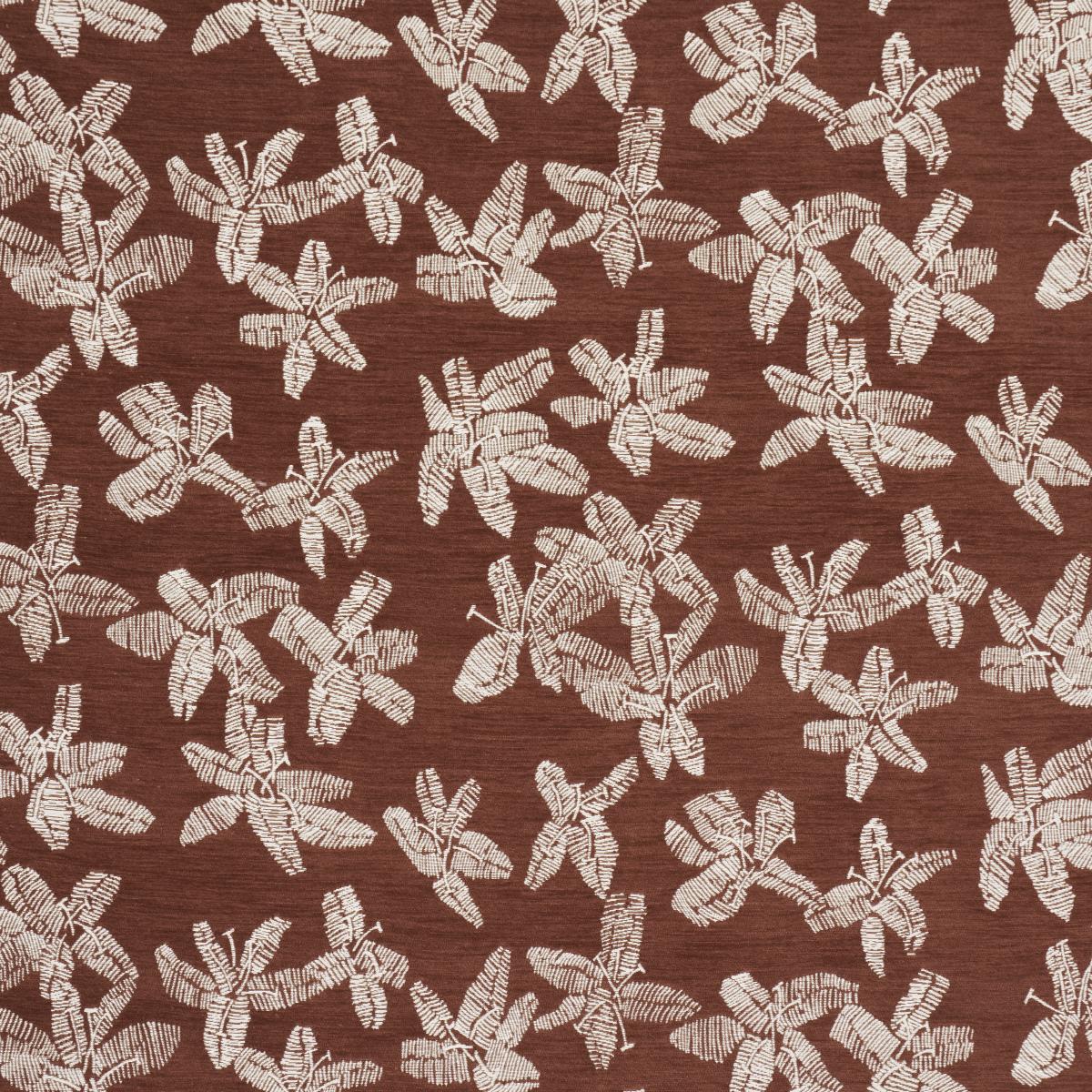 Schumacher Hibiscus Teak Fabric