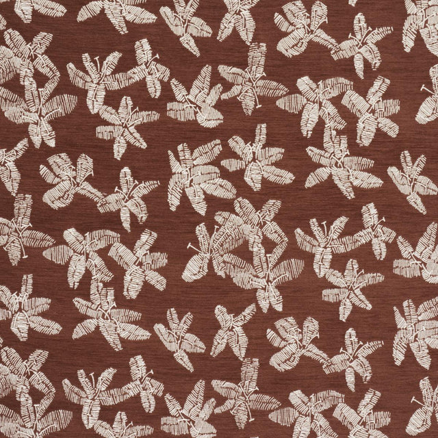 Schumacher Hibiscus Teak Fabric